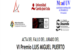 Minutes of the decision of the jury of the VI Prize Luis Miguel Puerto
